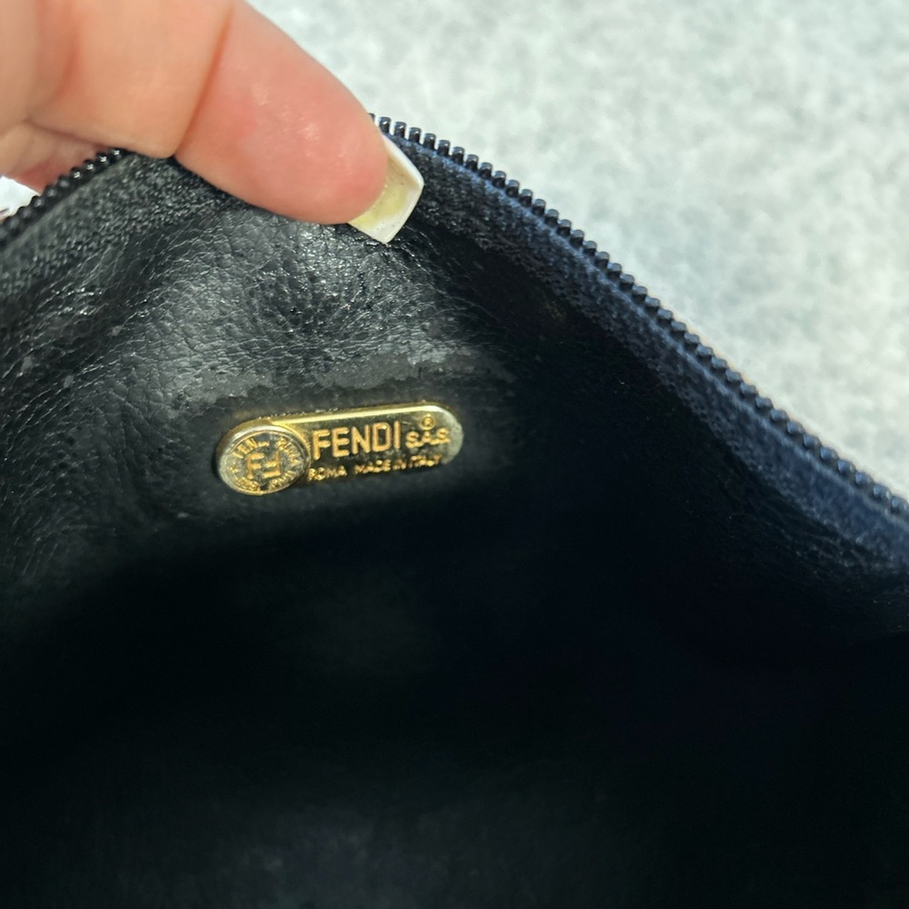 Authentic FENDI Vintage Black and Brown Crossbody Bag - Picture 7 of 8